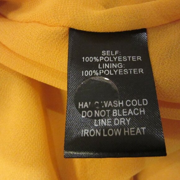 Lulu’s Swing Dress Golden Yellow Shift Dress Halter Keyhole Women's XS - Picture 8 of 8